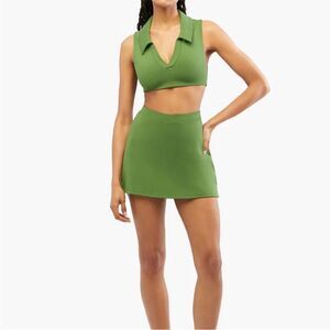 WeWoreWhat Active Skort Court Green Size Large NWT